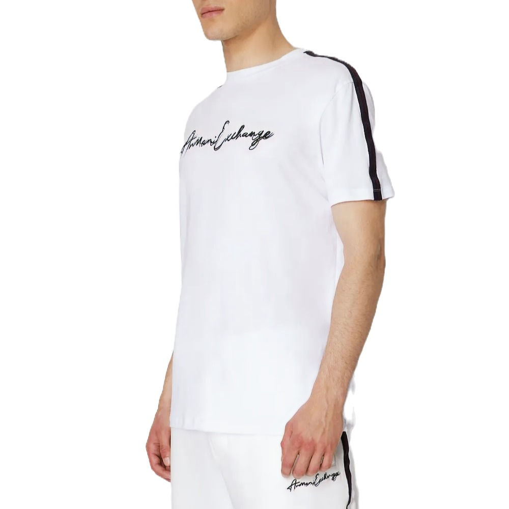 T-SHIRT ARMANI EXCHANGE ECRITURE BLANC