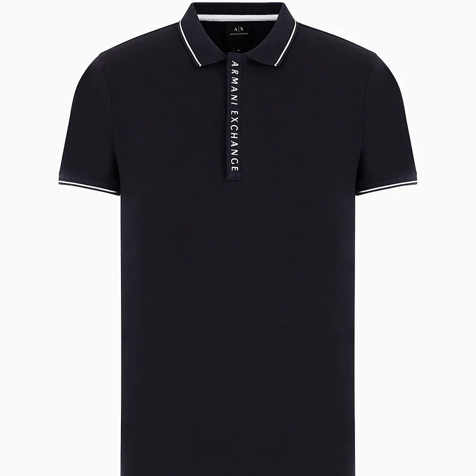 Thumbnail: POLO ARMANI EXCHANGE ZIP CACHE BLEU MARINE