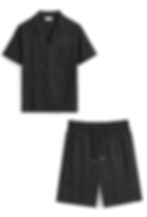 ENSEMBLE CHEMISE SHORT ESTIVAL NOIR