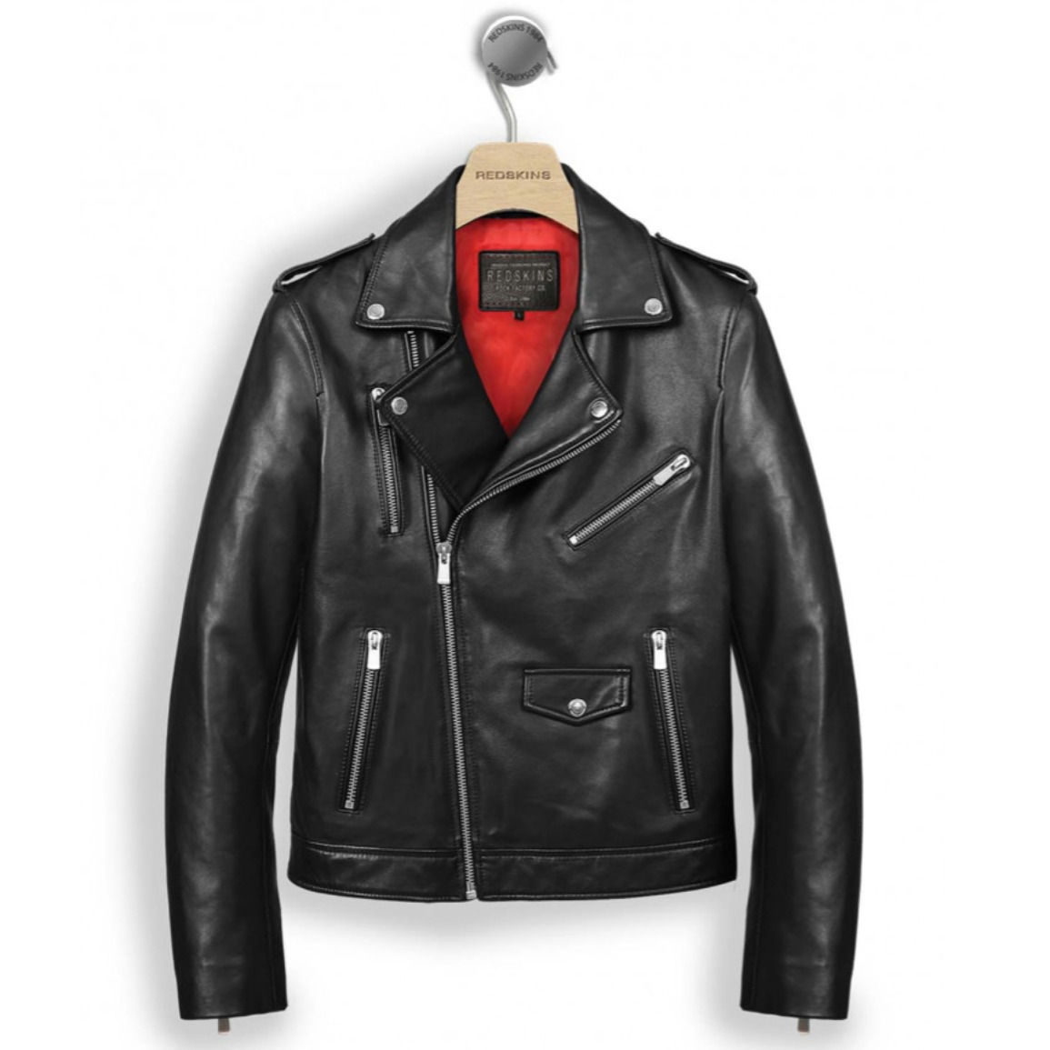 VESTE PERFECTO CUIR REDSKINS SPEEDSTER BLOCK
