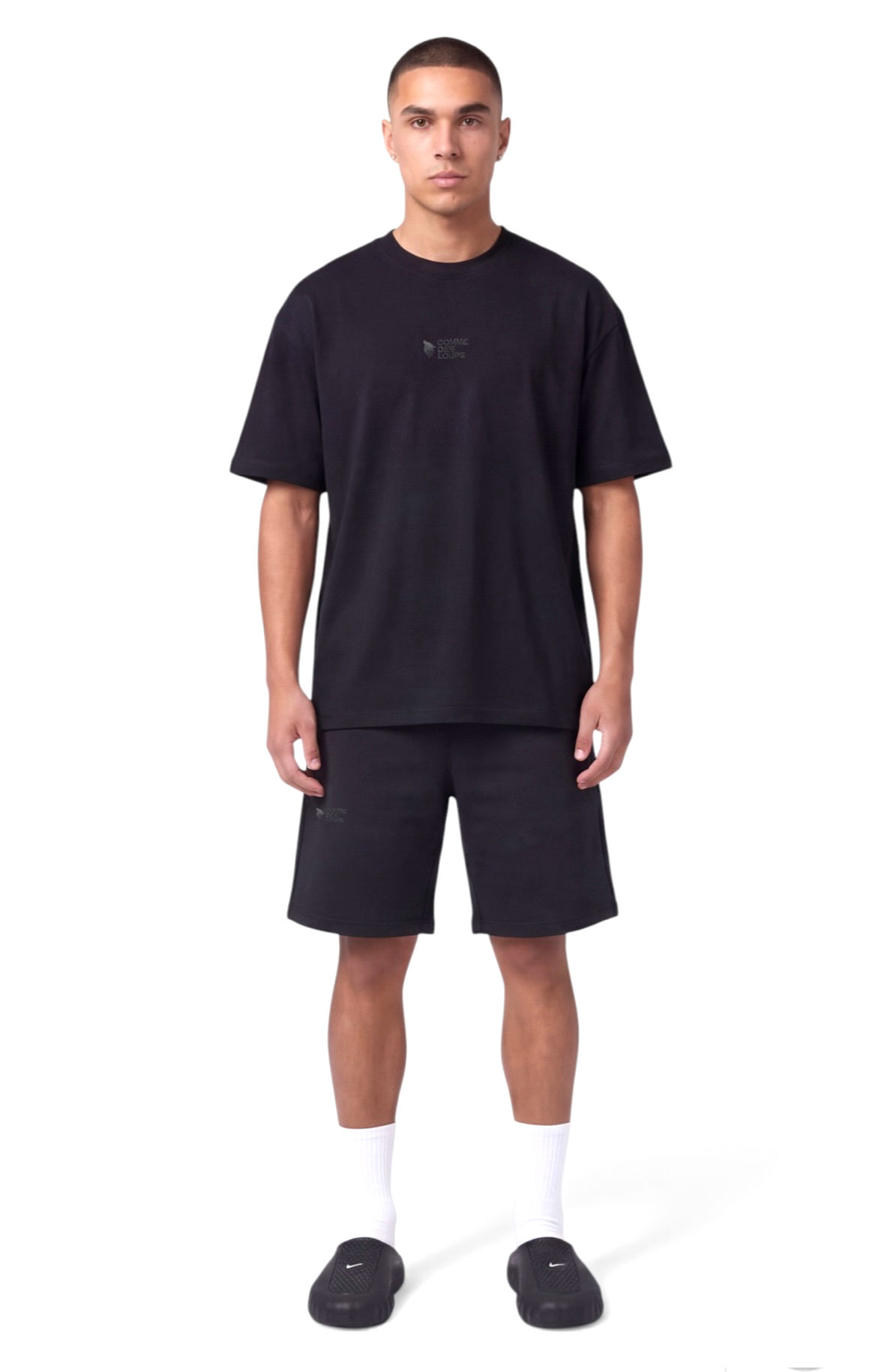 ENSEMBLE COMME DES LOUPS SHORT T-SHIRT JAPAN NOIR