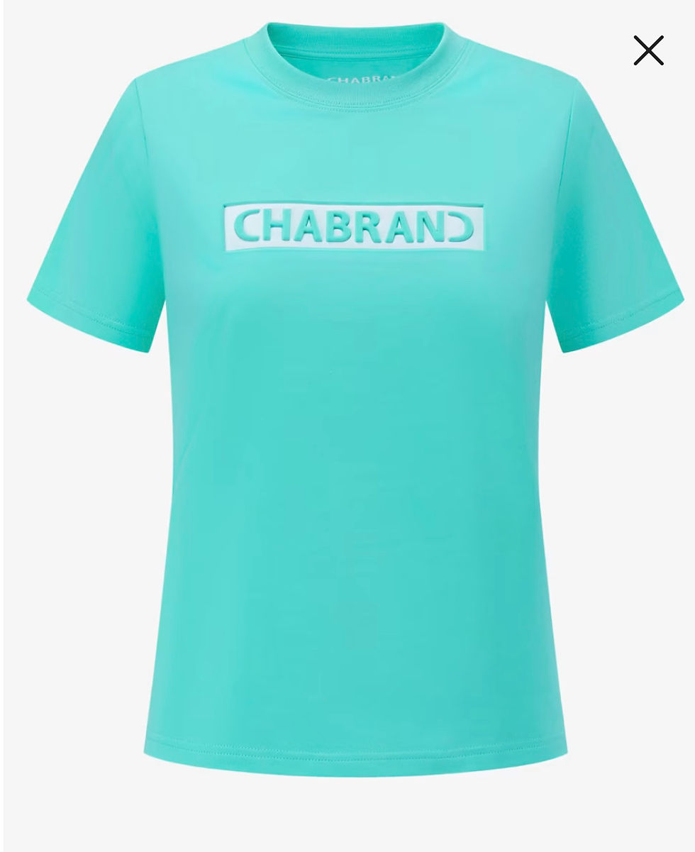 Miniature : ENSEMBLE LOGO ENCADRÉ MÉLANGÉ CHABRAND JUNIOR JADE BLANC