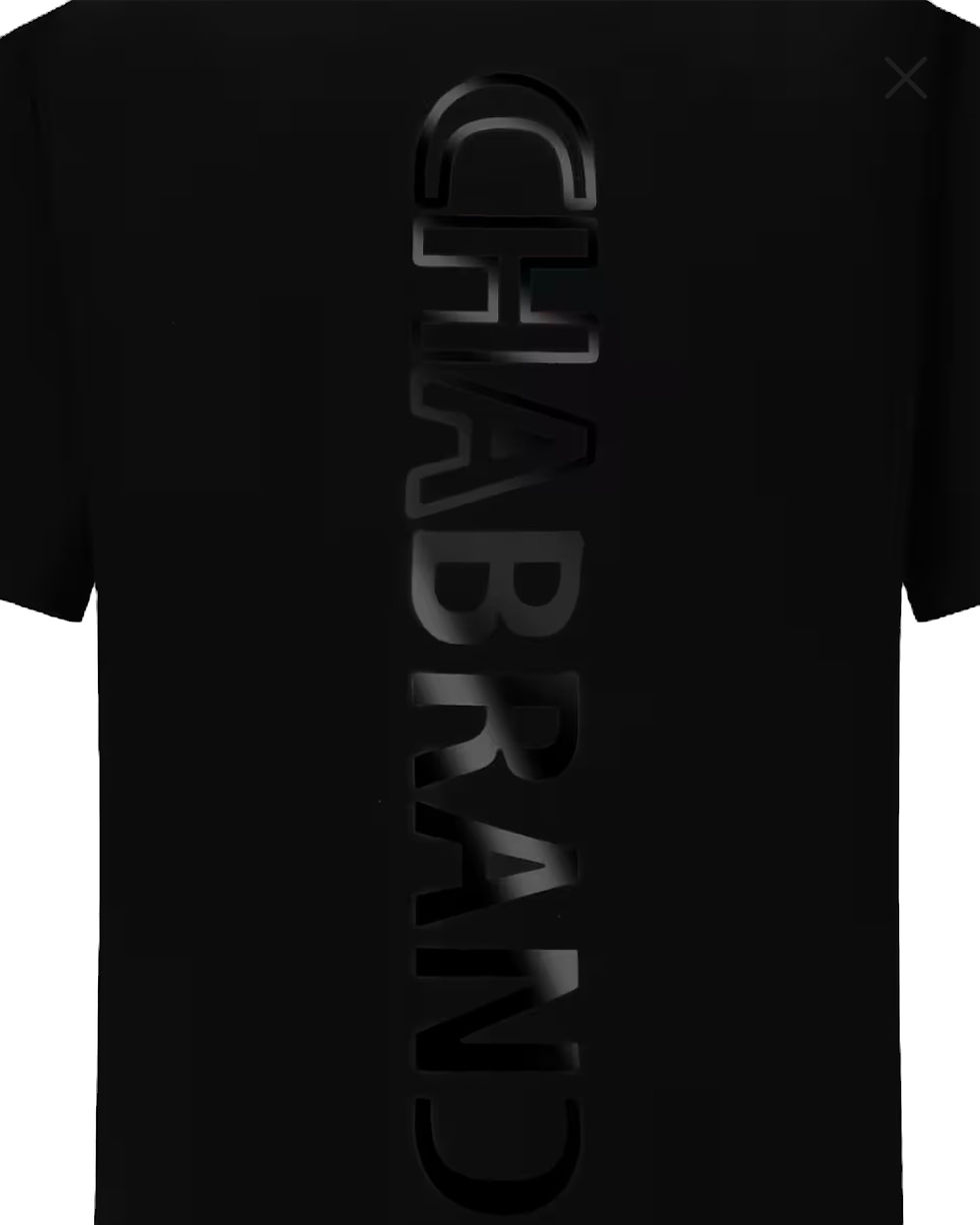Miniature : T-SHIRT CHABRAND LOGO VERTICAL NOIR