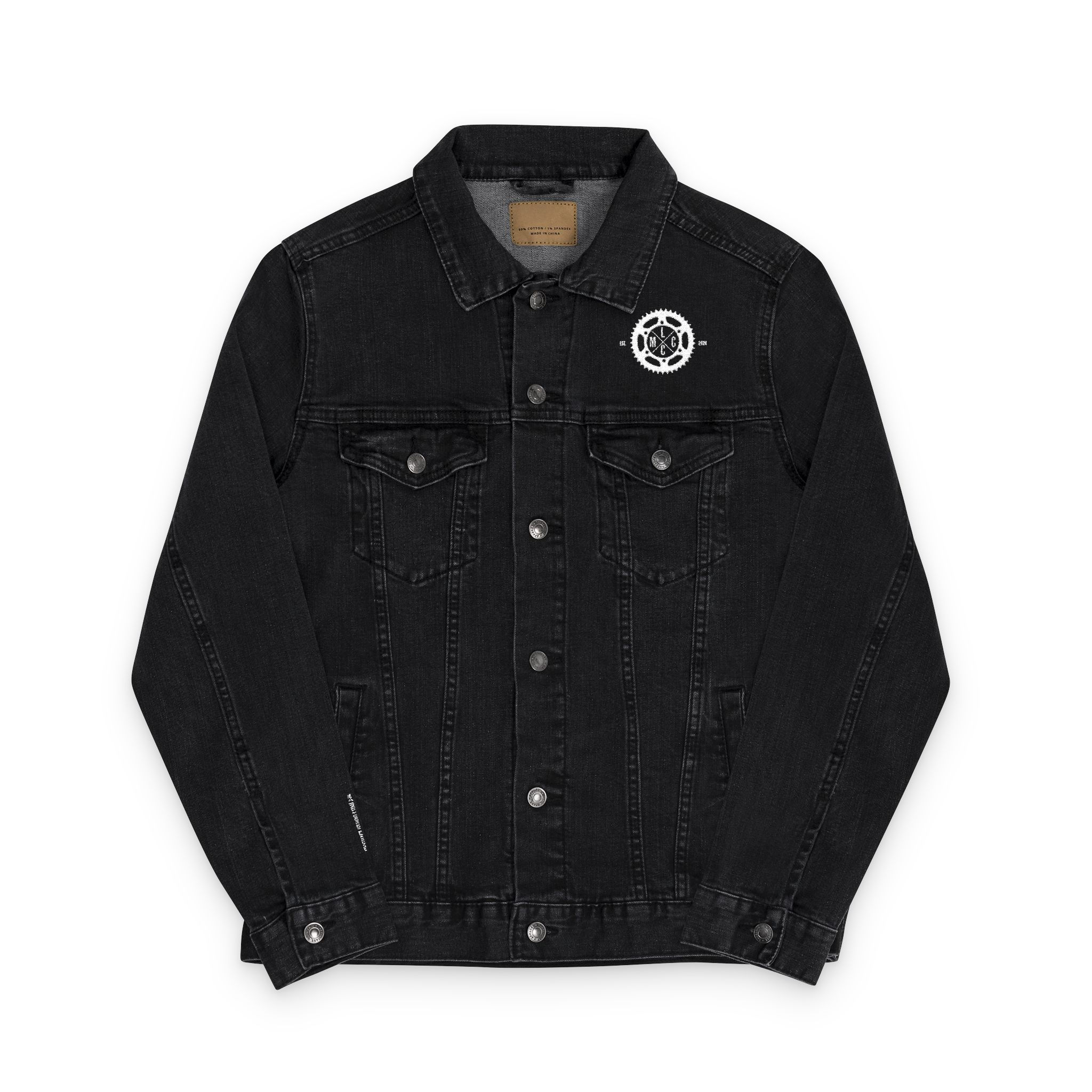 LCMC Embroidered Sprocket Denim Jacket