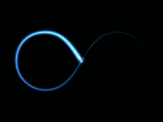 moving image of an infinity symble