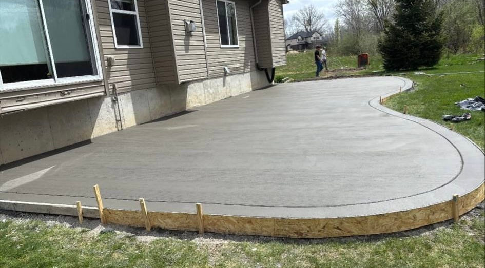 Colored Decorative Concrete Completed by KRP Concrete