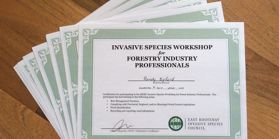 Invasive Plant Management for Industry Professionals - Cranbrook
