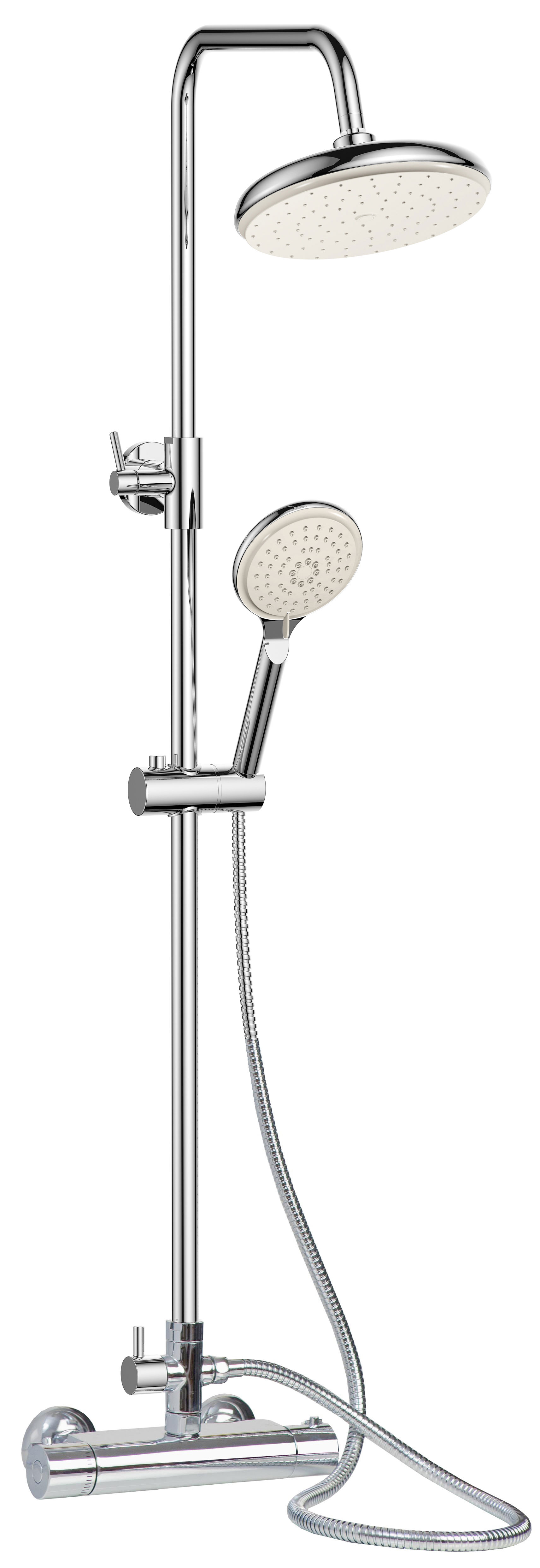 Columna termostática con rociador ABS Antical