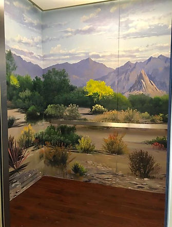 Right side of elevator. Completed finish