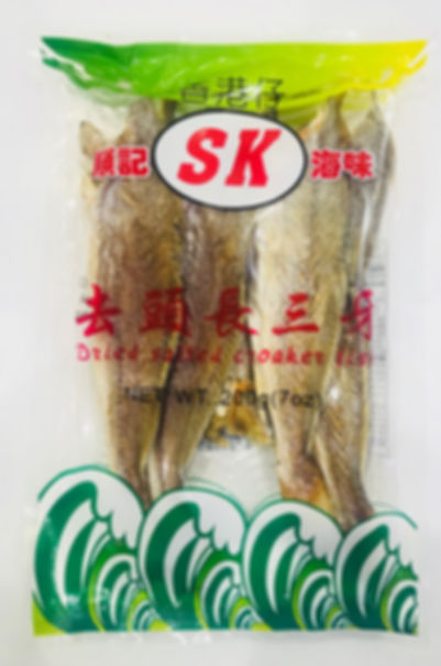 Dried Salted Croaker Fish w/o Head 去頭長三牙 7oz x 2