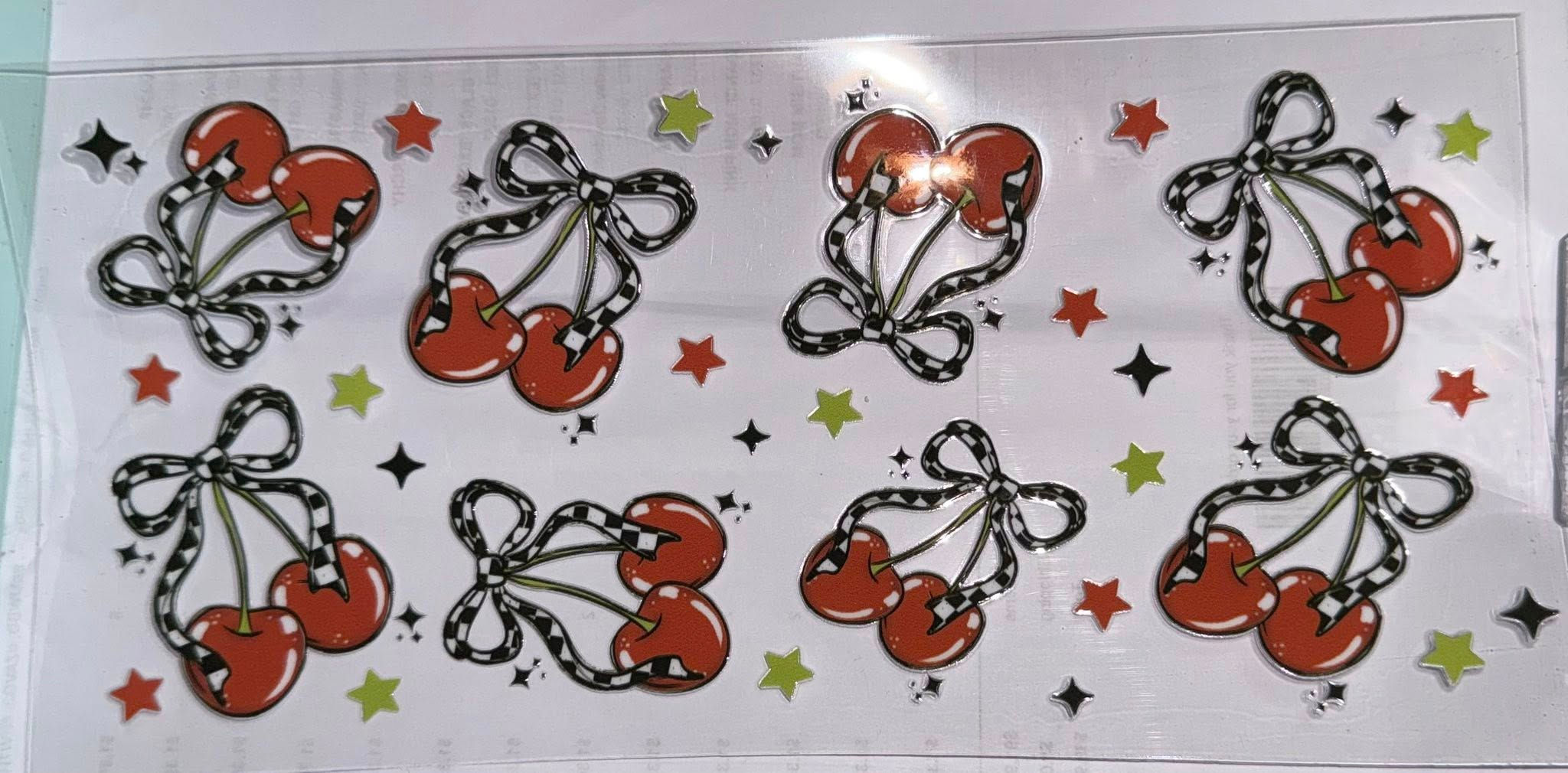Cherry Bows decal