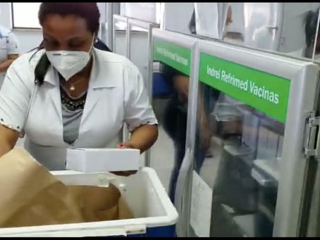 Pinda recebe segundo lote de vacinas contra a Covid-19.