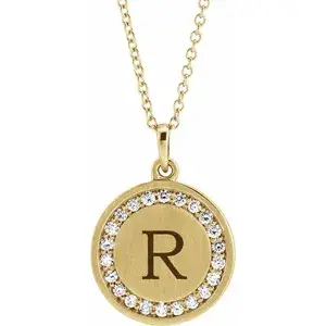 Thumbnail: Diamond Disc Necklace
