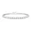 Thumbnail: Lab Created East-West Emerald Tennis Bracelet