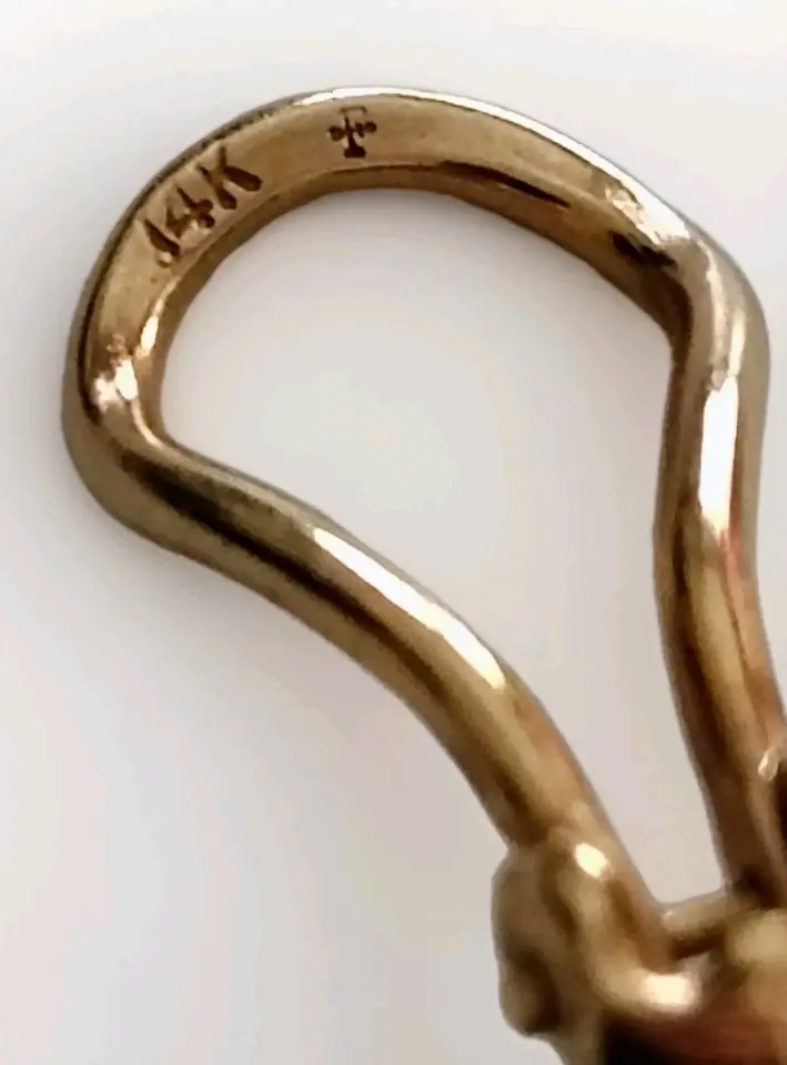 Thumbnail: Vintage Fisher & Co. 14k Yellow Gold Love Knot Swirl Clip-On Earrings (1950s) – 