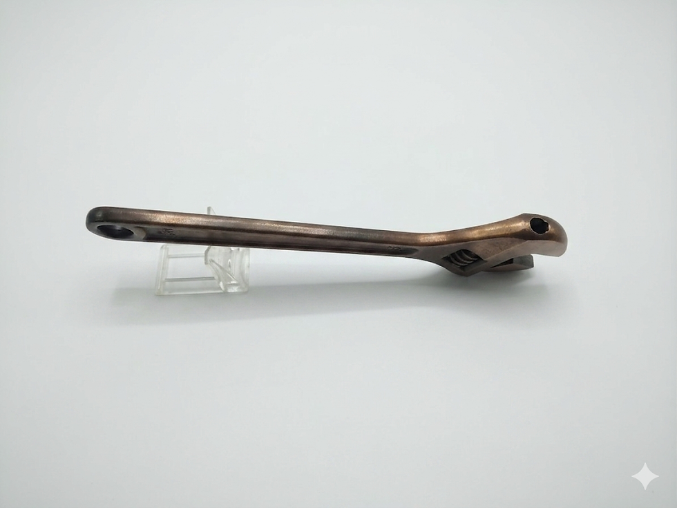 Thumbnail: Berylco 12" Beryllium Copper Non-Sparking Adjustable Wrench (Model W155)