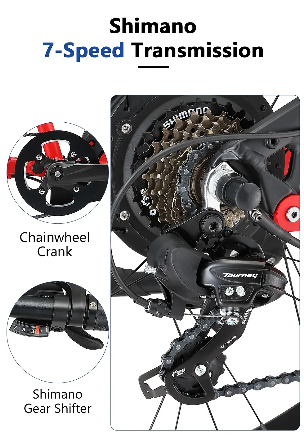Μικρογραφία: Halo Knight H03 Electric Bike, 1000W Motor, 48V 19.2Ah Battery