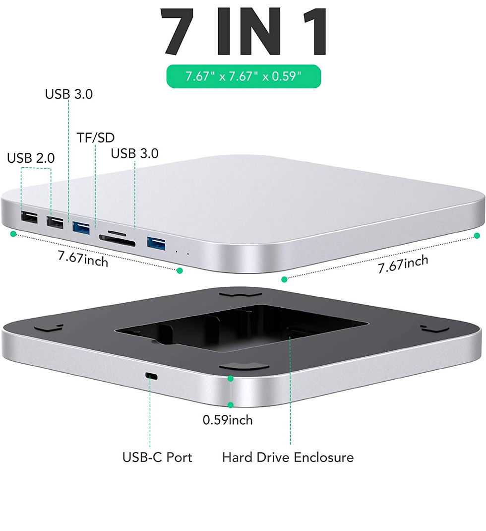 Μικρογραφία: AGPTEK Mac mini hub 