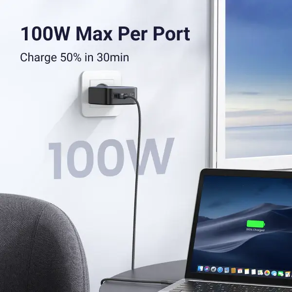 Μικρογραφία: Ugreen Nexode 100W USB C - 4 Θύρες