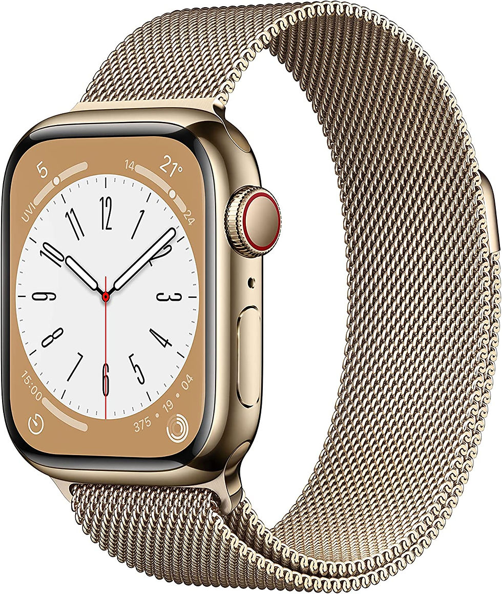 Apple Watch Series 8 GPS + 5G, Gold Milanese Strap
