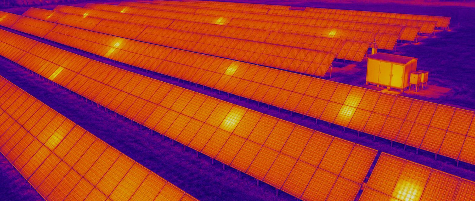 Solarmodule Thermalbild