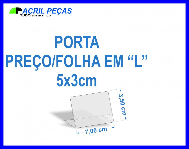 Display "L" Mesa / 7x3,5cm