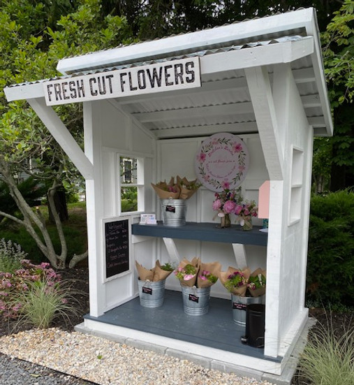 Gretchen's Garden flower stand