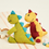 Miniatiūra: Stylecraft 9853 Danny the Dinosaur Toy. Hat, Mittens Double Knit