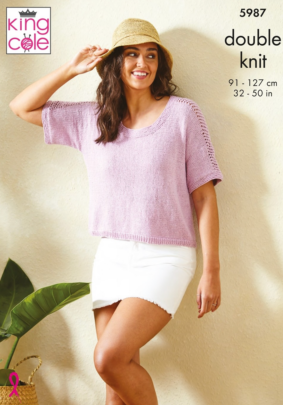 5987 King Cole Adults Summer Sweaters - Double Knit