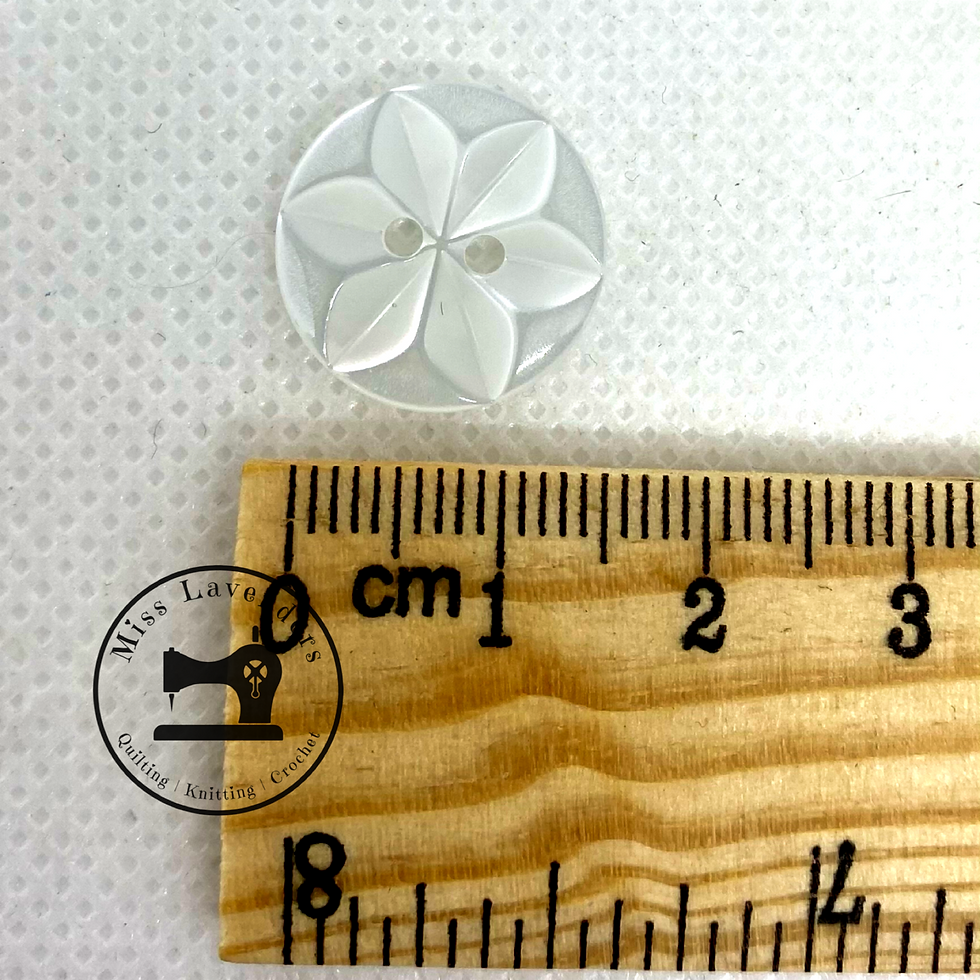White Star 16mm Buttons