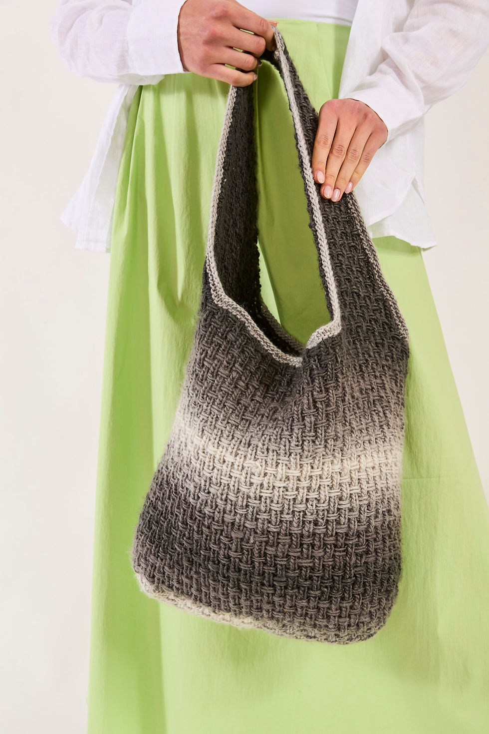 Thumbnail: 10847 Sirdar Knitted Bag Pattern Booklet - Jewelspun Ombre Aran