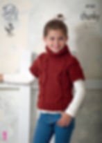 4720 King Cole Childrens Cardigan and Sweater Top, Tunic - Chunky