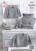 5334 King Cole Babies Childrens Cardigans and Sweater - Double Knit