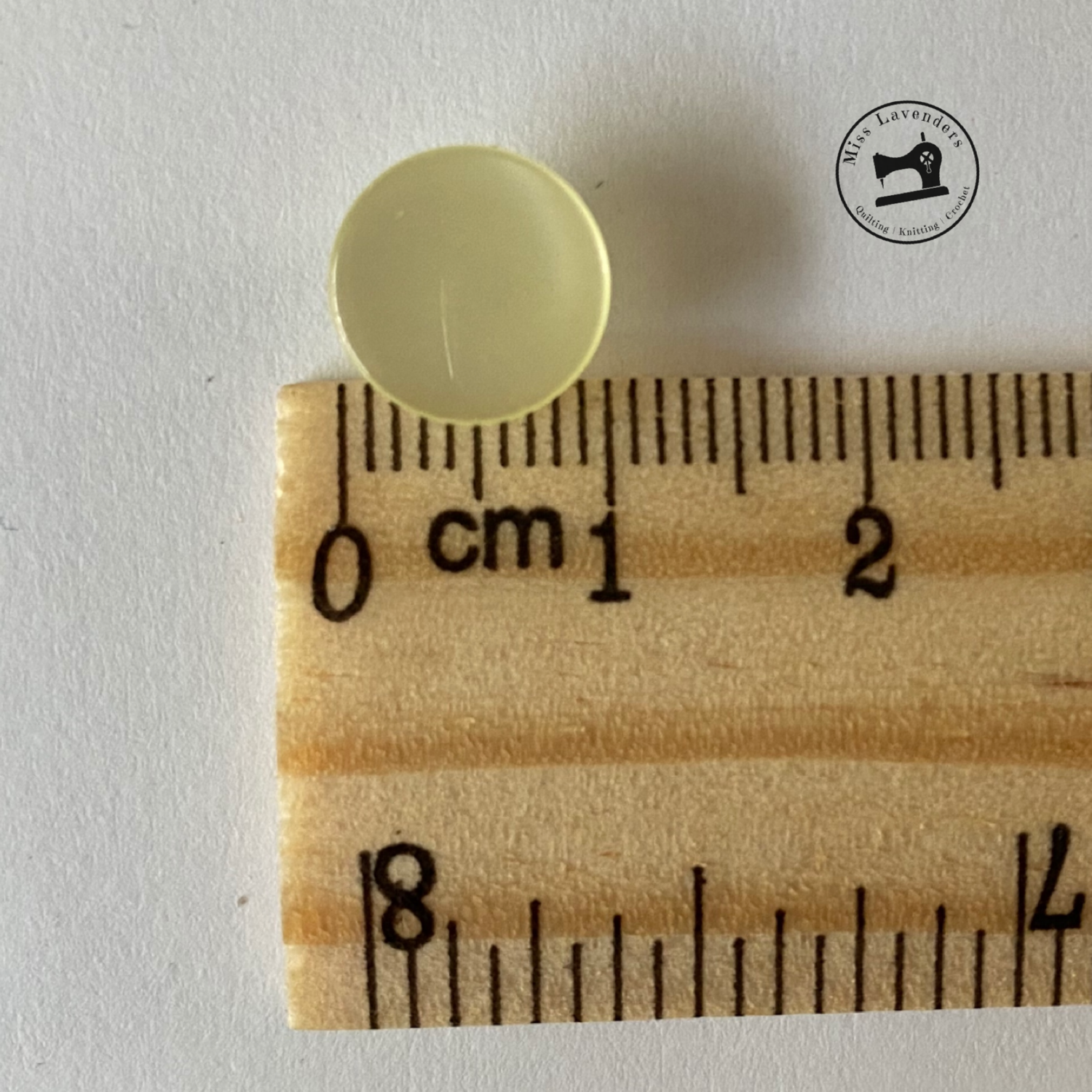 Yellow Baby Buttons with shank 10mm