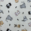 Sīktēls: Nutex Canines and Felines Cotton Fabric 81100