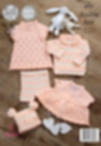 4731 King Cole Toddler Babies Dress, Sweater, Leggings, Cardigan and Hat -Double Knit