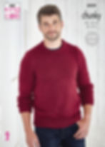 5820 King Cole Adults Mens Sweater and Slipover - Chunky