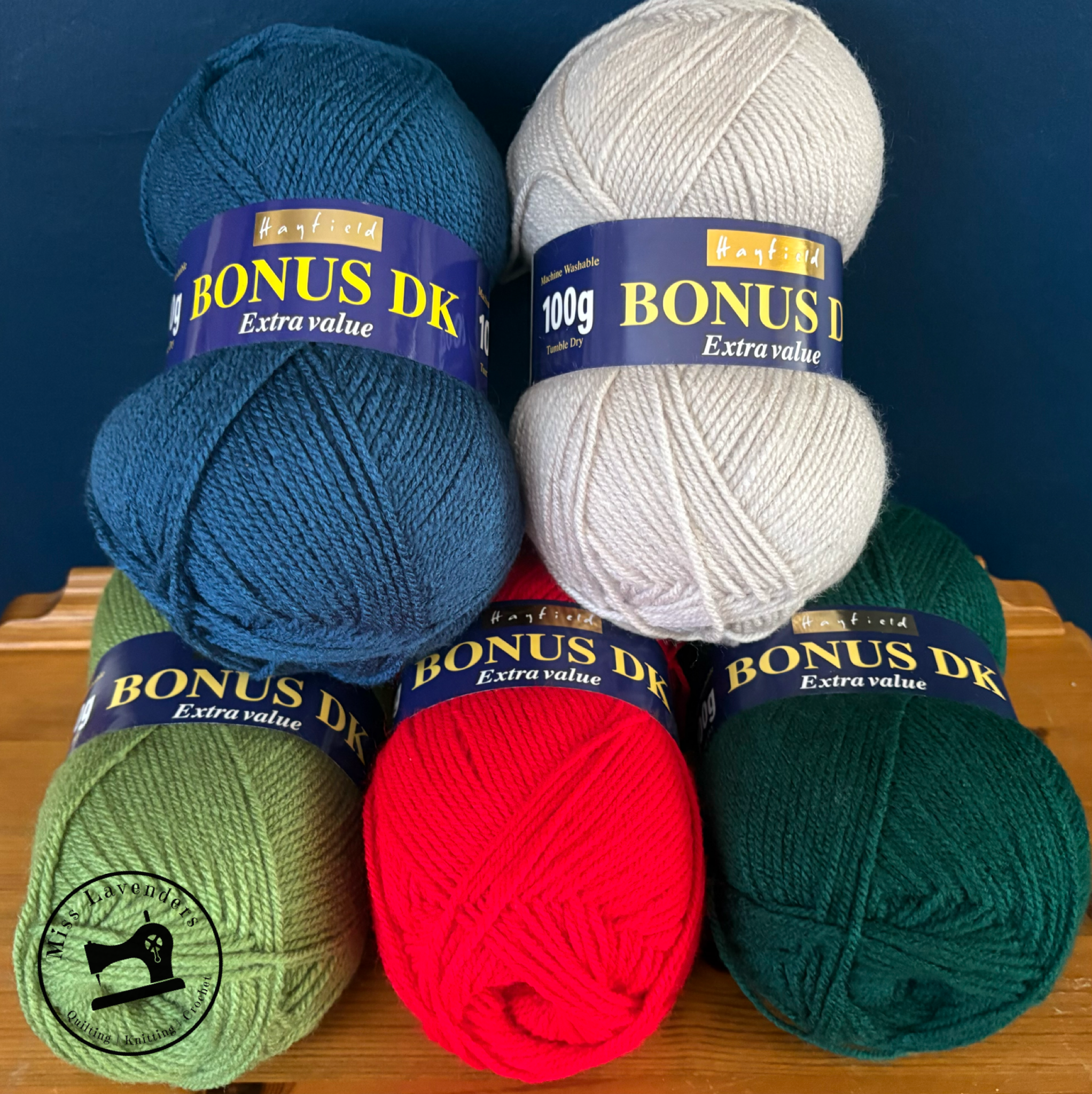 Hayfield Bonus DK - Yarn Pack - 'Forest Pine' - 5 x Double Knit 100g Balls