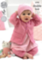 4195 King Cole Babies, Childrens Hat, Cardigan and Leggings - Double Knit