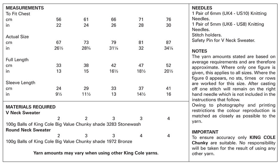 Miniatiūra: King Cole Childrens Sweaters - Chunky - 5324