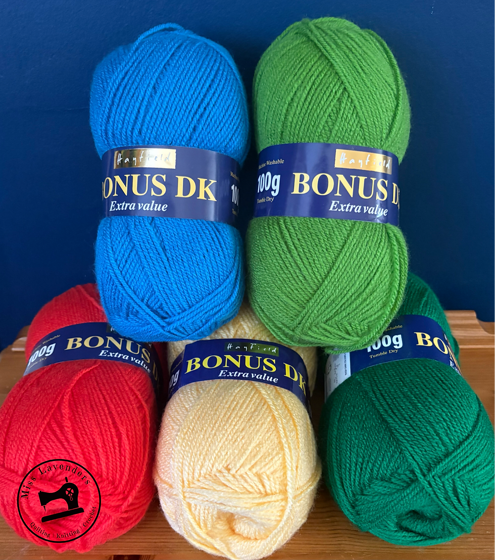 Hayfield Bonus DK -  Yarn Pack - 'Tropical Splash' - 5 x Double Knit 100g Ba