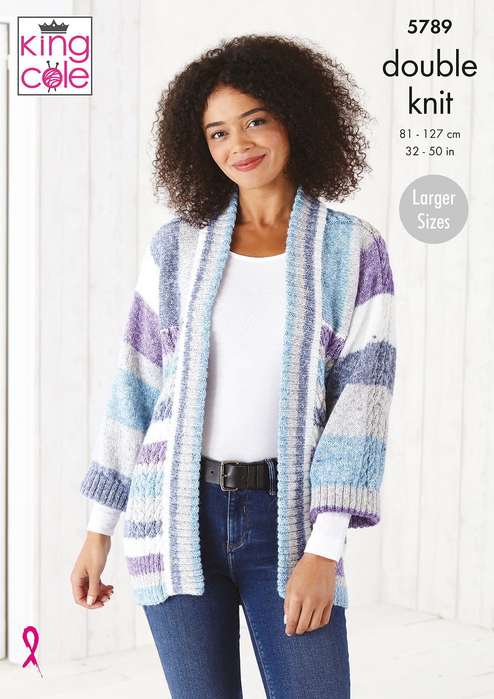 5789 King Cole Adults Sweater and Cardigan - Double Knit