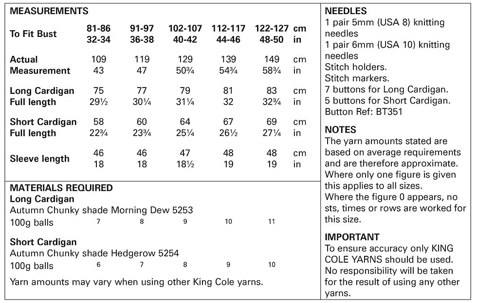 Sīktēls: 5812 King Cole Adults Cardigans with Pockets - Chunky