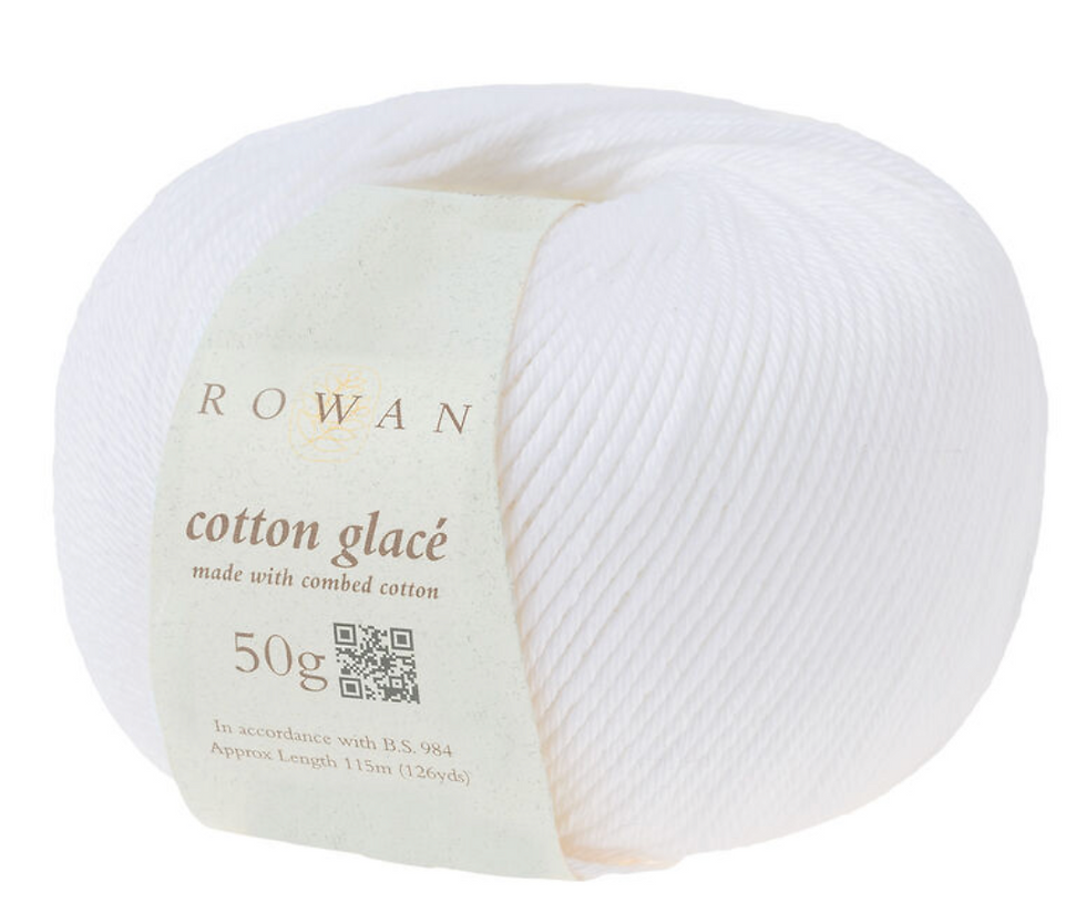 Thumbnail: Rowan Cotton Glacé Double Knit DK - 5 Colours BLEACH WHITE