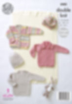 5082 King Cole Babies Sweater, Cardigans, Hat and Blanket - Double Knit