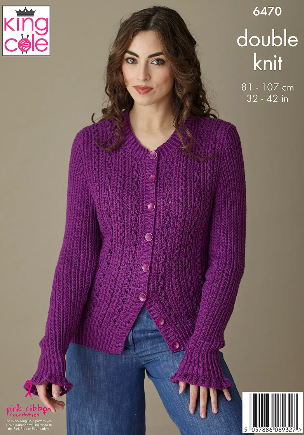 King Cole 6470 Knitting Pattern – Adult Sweater & Cardigan (Double Knit DK) Create effortlessly stylish knitwear with the Kin