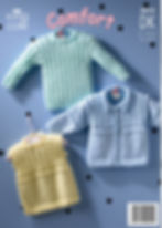 3014 King Cole Babies Sweater, Jacket and Slipover - Double Knit