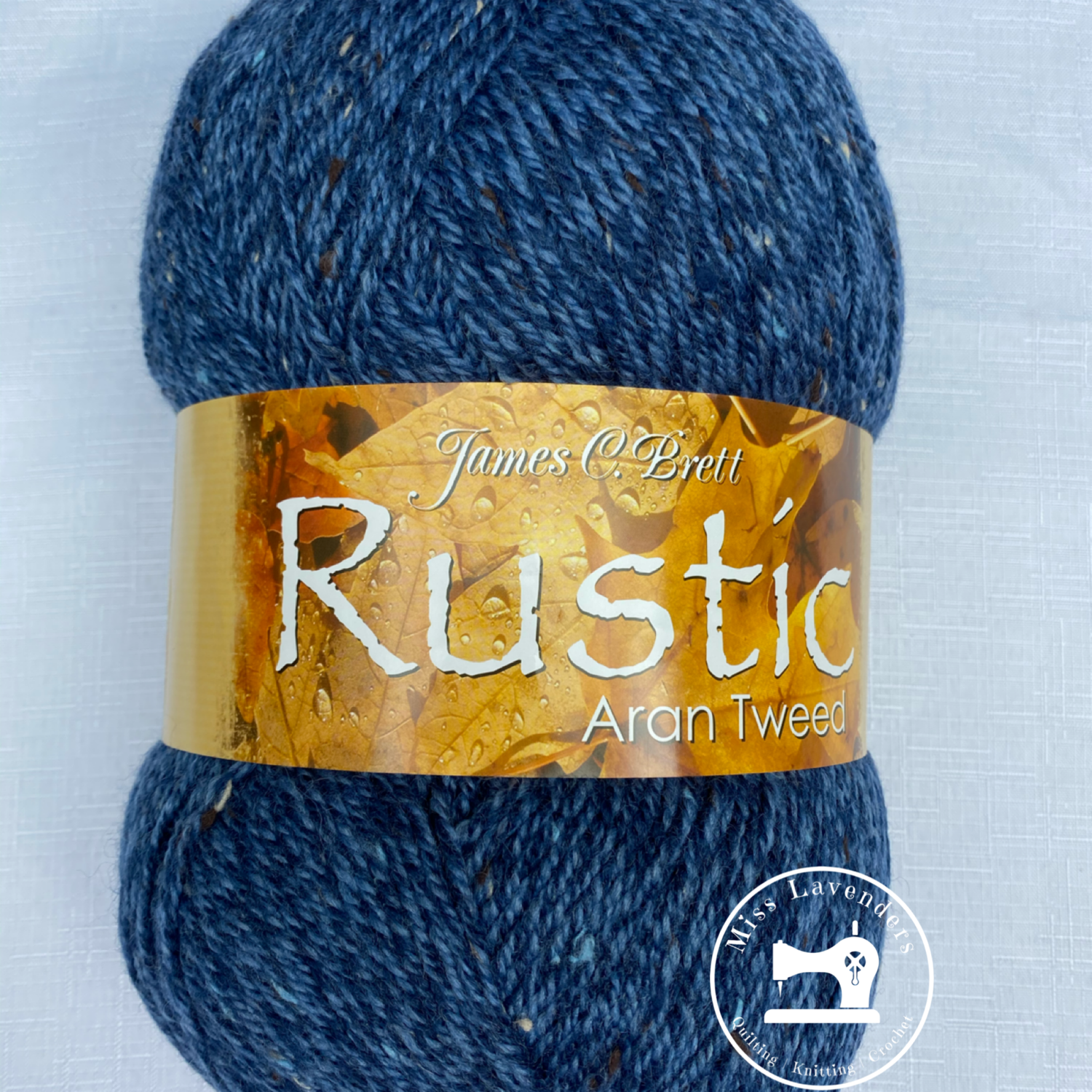 James C Brett Rustic Aran with Wool 400g - Navy DAT31