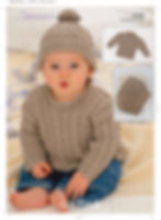 1648 Sirdar Babies, Childrens Knitted Sweater Toddler, Newborn, Birth, 6 years old, Sweater, Hat and Blanket - Double Knit