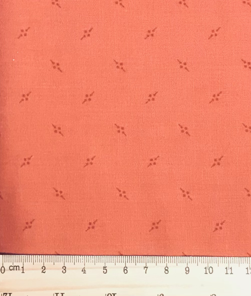 Andover Fabrics Bijoux Dark Peach Rust Colour OE